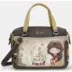 Anekke Muse krém-khaki női kézitáska vállpánttal 34 x 23 x 16 cm