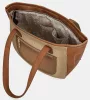 Anekke Muse konyakbarna-krém női válltáska, shopper 43 x 27 x 13 cm
