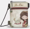 Anekke Muse bézs-khaki női mini válltáska, crossbody 15 x 19 x 3 cm