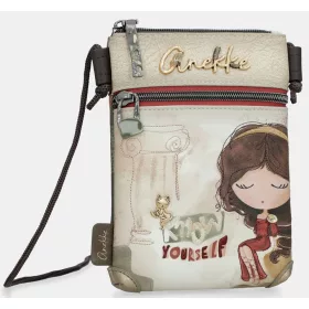   Anekke Muse bézs-khaki női mini válltáska, crossbody 15 x 19 x 3 cm