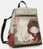 Anekke Muse bézs-piros női hátizsák, hátitáska 33 x 30 x 10 cm
