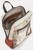 Anekke Muse bézs-piros női hátizsák, hátitáska 33 x 30 x 10 cm