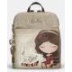 Anekke Muse khaki-bézs női hátizsák, hátitáska 31 x 26 x 12 cm