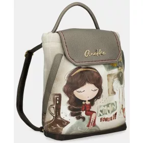   Anekke Muse krém-khaki női hátizsák, hátitáska 32 x 33 x 12 cm