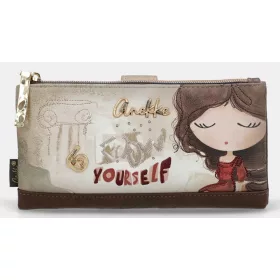 Anekke Muse homok-barna női pénztárca RFID 19 x 10 x 4 cm