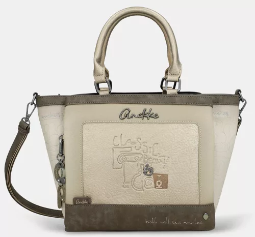 Anekke Amphora krém-barna női kézitáska vállpánttal 38 x 25 x 15 cm