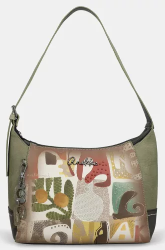 Anekke Amphora oliva-barna női válltáska 36 x 23 x 13 cm