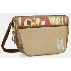   Anekke Amphora krém-mogyoróbarna női válltáska 32 x 24 x 13 cm
