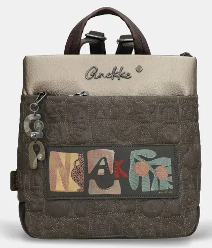 Anekke Amphora barna-arany női hátizsák, hátitáska 30 x 29 x 12 cm