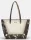 Anekke Bloom sötétbarna-bézs női válltáska, shopper 47 x 30 x 15 cm