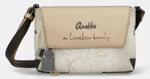 Anekke Bloom bézs-arany női válltáska, crossbody 26 x 17 x 9 cm