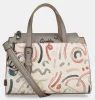 Anekke Olympia bézs-multikolor női kézitáska vállpánttal 28 x 23 x 12 cm