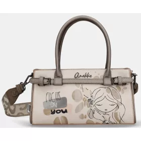   Anekke Olympia krém-mogyoróbarna női kézitáska, válltáska 26 x 15 x 7 cm