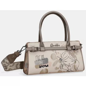   Anekke Olympia krém-mogyoróbarna női kézitáska, válltáska 26 x 15 x 7 cm