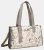 Anekke Olympia bézs-multikolor női válltáska, crossbody 39 x 23 x 10 cm