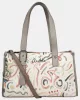 Anekke Olympia bézs-multikolor női válltáska, crossbody 39 x 23 x 10 cm