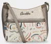 Anekke Olympia bézs-multikolor női válltáska, crossbody 32 x 27 x 13 cm