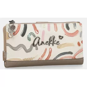   Anekke Olympia bézs-multikolor női pénztárca 20 x 12 x 4 cm