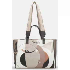   Anekke Eikon dupla pántos bézs női kézitáska, válltáska 40 x 26 x 13 cm