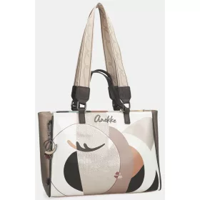  Anekke Eikon dupla pántos bézs női kézitáska, válltáska 40 x 26 x 13 cm