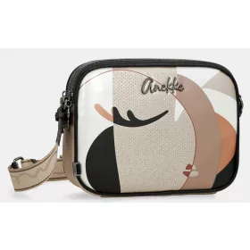   Anekke Eikon fekete-arany női válltáska, crossbody 28 x 20 x 8 cm