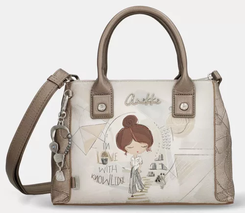 Anekke Sophia krém-bronz női kézitáska vállpánttal 31 x 20 x 11 cm