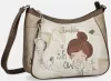 Anekke Sophia krém-bronz női válltáska, crossbody 30 x 23 x 11 cm