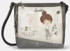 Anekke Sophia krém-szürke női oldaltáska, crossbody 33 x 25 x 11 cm