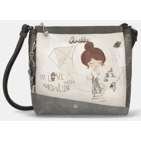   Anekke Sophia krém-szürke női oldaltáska, crossbody 33 x 25 x 11 cm