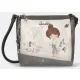 Anekke Sophia krém-szürke női oldaltáska, crossbody 33 x 25 x 11 cm