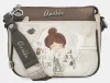 Anekke Sophia krém-barna női oldaltáska, crossbody 26 x 19 x 8 cm