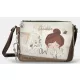 Anekke Sophia krém-barna női oldaltáska, crossbody 30 x 20 x 12 cm