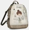 Anekke Sophia krém-mogyoró női hátizsák, hátitáska 25 x 30 x 12 cm