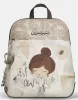 Anekke Sophia bézs-barna női hátizsák, hátitáska 31 x 28 x 8 cm