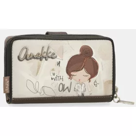   Anekke Sophia bézs-barna női pénztárca RFID 16 x 10 x 4 cm