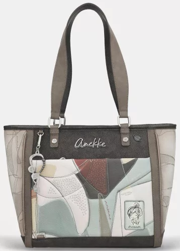 Anekke Auralis mogyoró-barna női válltáska, shopper 31 x 29 x 18 cm