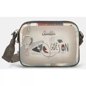   Anekke Auralis krém-égkék női oldaltáska, crossbody 26 x 20 x 7 cm