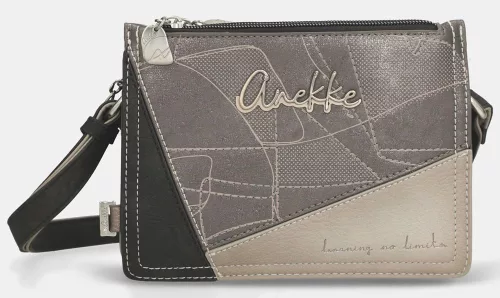 Anekke Auralis mogyoróbarna-bézs női válltáska, crossbody 20 x 15 x 6 cm