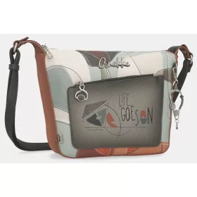   Anekke Auralis krém-szürke női oldaltáska, crossbody 31 x 24 x 9 cm
