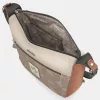 Anekke Auralis krém-szürke női oldaltáska, crossbody 31 x 24 x 9 cm