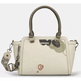   Anekke Gaia krém-mogyoró női kézitáska vállpánttal 29 x 20 x 12 cm