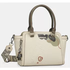   Anekke Gaia krém-mogyoró női kézitáska vállpánttal 29 x 20 x 12 cm