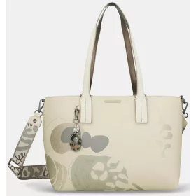   Anekke Gaia 2 az 1-ben krém női válltáska, oldaltáska 42 x 27 x 17 cm