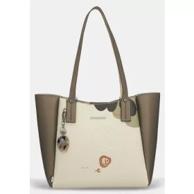   Anekke Gaia krém-bronz női válltáska, shopper 28 x 26 x 12 cm