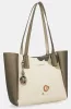 Anekke Gaia krém-bronz női válltáska, shopper 28 x 26 x 12 cm