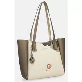   Anekke Gaia krém-bronz női válltáska, shopper 28 x 26 x 12 cm