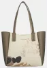 Anekke Gaia krém-bronz női válltáska, shopper 28 x 26 x 12 cm