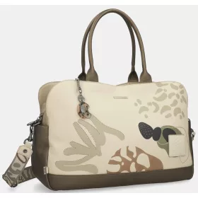   Anekke Gaia nagy méretű krém női kézitáska, válltáska 50 x 30 x 20 cm