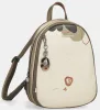 Anekke Gaia bézs-khaki női hátizsák, hátitáska 30 x 24 x 10 cm