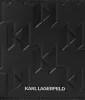 Karl Lagerfeld dombornyomott fekete férfi bőr pénztárca